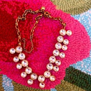 J Crew Crystal Brûlée Statement Necklace